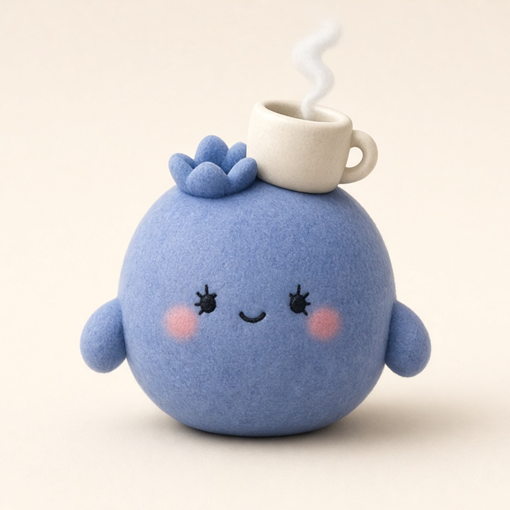 Blue, Cafés & Dessert mascot